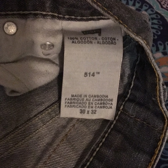 30x32 Gray Denim Levi Jeans - Picture 4 of 4